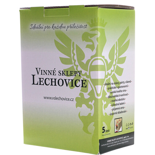 Chardonnay, zemské, Vinné sklepy Lechovice, 5 litrů - polosuché