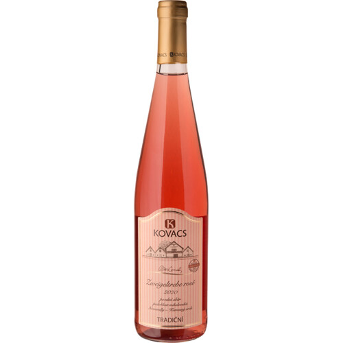 Zweigeltrebe Rosé, pozdní sběr 2021, vinařství Kovacs - polosuché