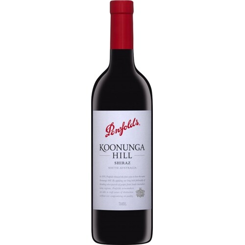 Shiraz, Koonunga Hill, Penfolds, Austrálie - suché