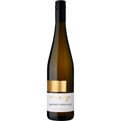 Muškát Moravský, jakostní, vinařství Blatel - polosuché