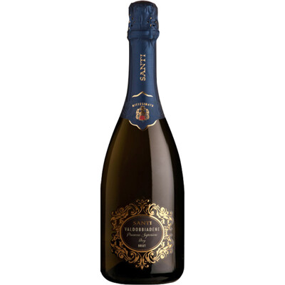 Prosecco DOCG Valdobbiadene, Superiore, Millesimato, Brut, Santi - suché