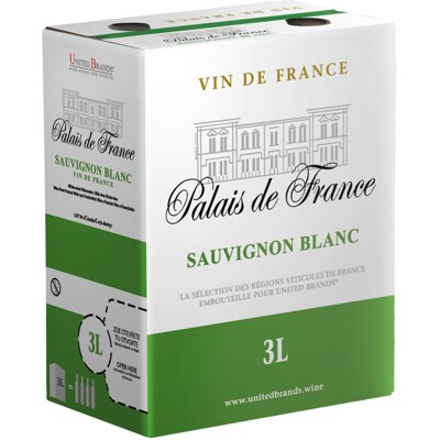 Sauvignon, Vin de France, Palais de France, Francie, 3 litry - suché