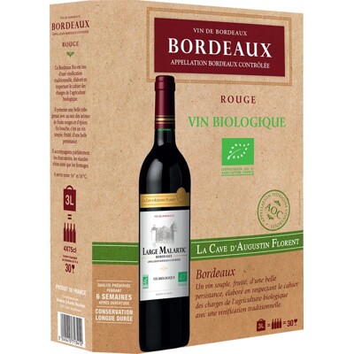 Large Malartic, Bordeaux AOC BIO, La Cave d´Augustin Florent, Maison Johanès B...